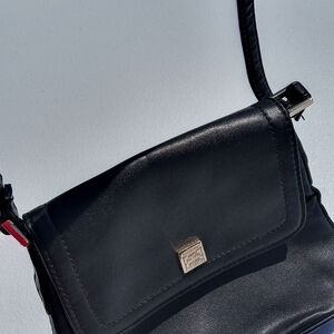 Liz Clayborn Black Leather Crossbody Bag